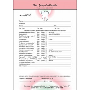 Anamnese Odontológica Colorida - Cod: D068