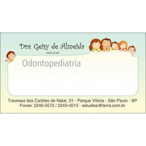 Cartão de Visita Odontológico com Verniz - Cod: D170