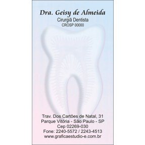 Cartão De Visita Odontológico Fosco - Cod: D023