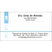Cartão de Visita Odontológico com Verniz - Cod: D004 Azul SB