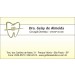 Cartão De Visita Odontológico Fosco - Cod: D021 Amarelo