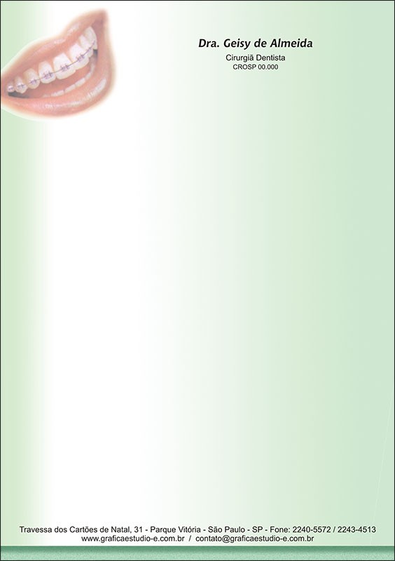 Receituário Odontológico Colorido - Cod: D038