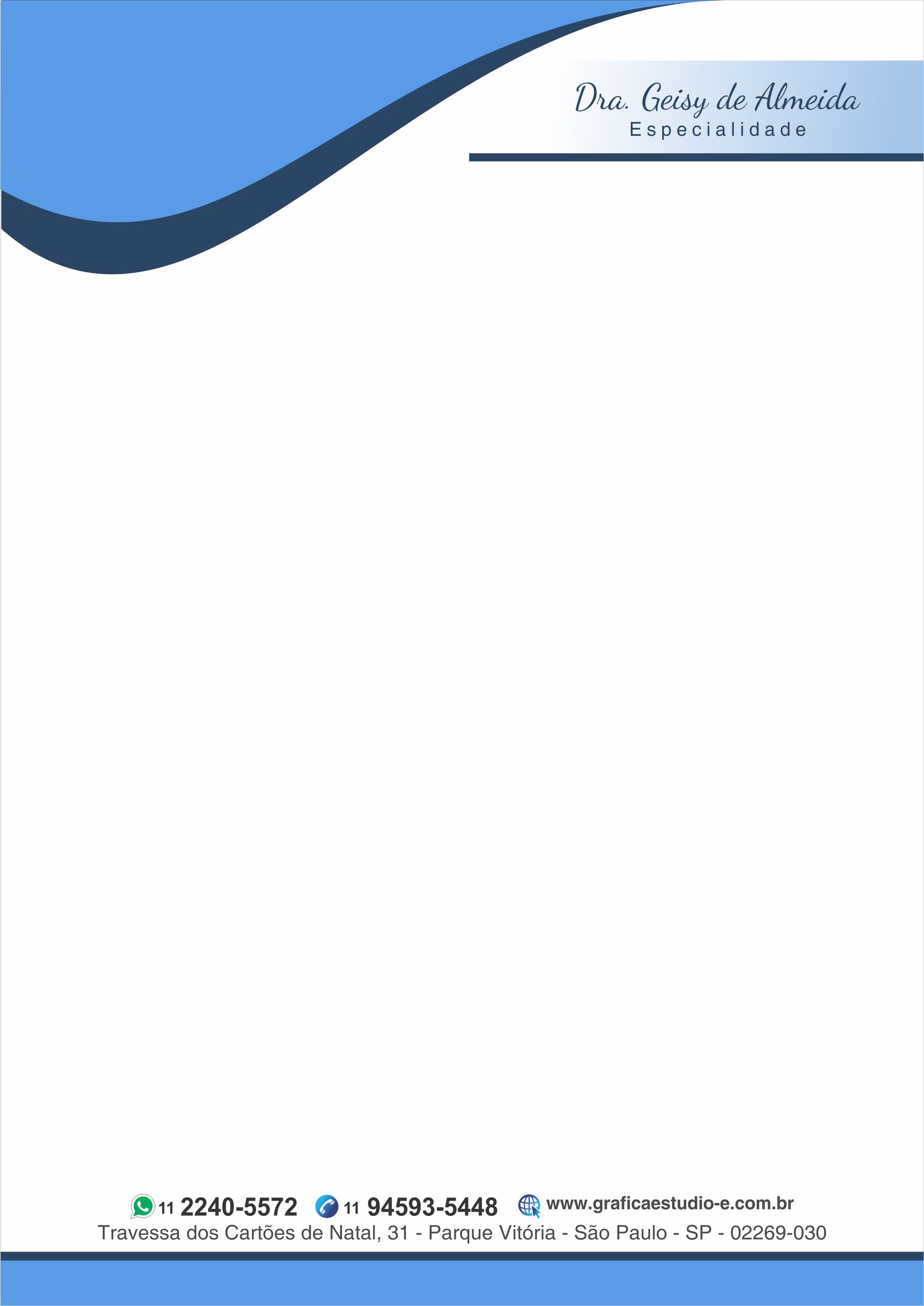 Papel Timbrado Colorido - Personalizado - Cod: 270