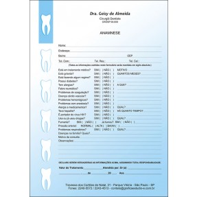 Anamnese Colorida - Cod: 004 Azul SB