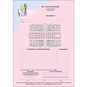Orçamento Colorido - Modelo A - Cod: 001