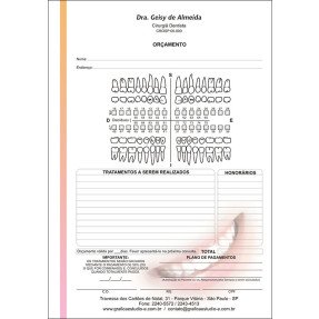 Orçamento Colorido - Modelo A - Cod: 002