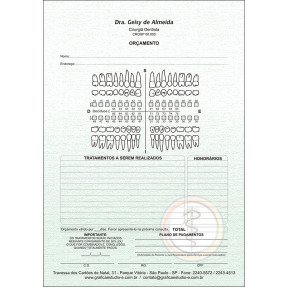 Orçamento Colorido - Modelo A - Cod: 005