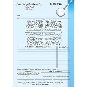 Orçamento Colorido - Modelo A - Cod: 006