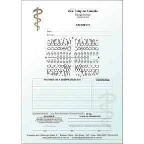 Orçamento Colorido - Modelo A - Cod: 007