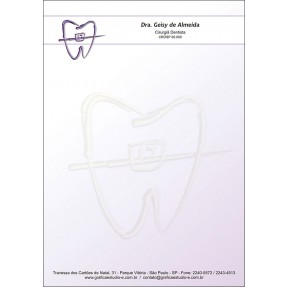 Receituário Odontológico Colorido - Cod: D021 - Lilás