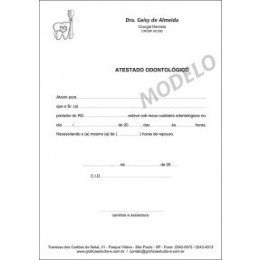 Atestado Odontológico PB - 001