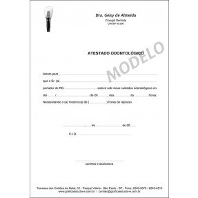 Atestado Odontológico PB - 050