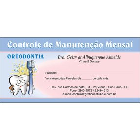 100 Carnês de Ortodontia - 001 - Capa Rosa