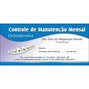 50 Carnês de Ortodontia - 004 - Capa Azul