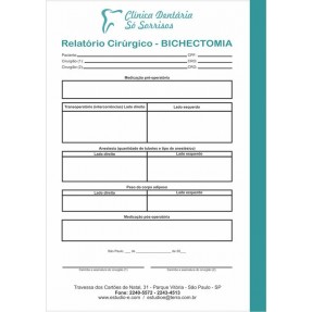 Formulário de Relatório Cirúrgico de Bichectomia - RCB 400