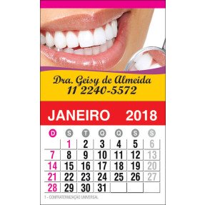 Imãs de Geladeira com Calendário para Dentistas - 023 C-CAL