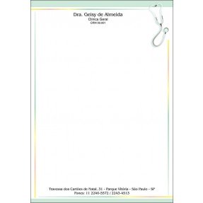 Receituário Médico Colorido - Cod: M102