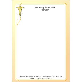 Receituário Médico Colorido - Cod: M103