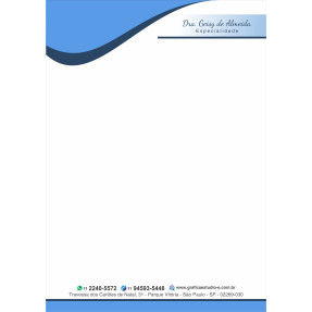 Papel Timbrado Colorido - Personalizado - Cod: 270