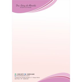 Papel Timbrado Colorido - Personalizado - Cod: 271