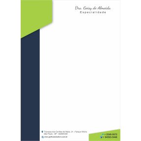 Papel Timbrado Colorido - Personalizado - Cod: 274