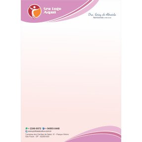 Papel Timbrado Colorido - Personalizado com Logotipo - Cod: 271