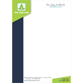 Papel Timbrado Colorido - Personalizado com Logotipo - Cod: 274