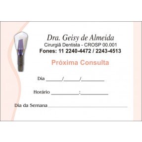 Blocos de Próxima Consulta - Cod: 050