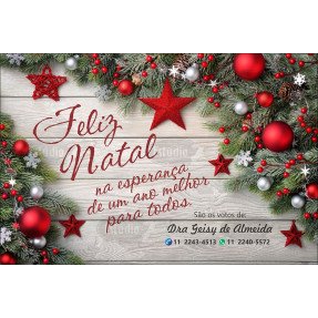 Postais de Natal Personalizados - 100 Unidades - Cod: N048