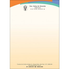 Receituário Veterinário Colorido - Cod: V114