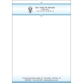 Receituário Veterinário Colorido - Cod: V131