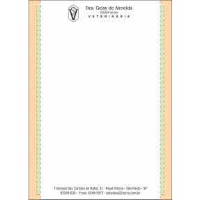 Receituário Veterinário Colorido - Cod: V064