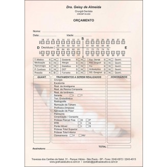 Orçamento Colorido - Modelo B - Cod: 063