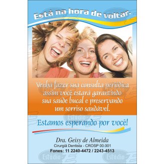 Postais de Relacionamento Personalizados - 100 Unidades - Cod: CR150