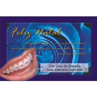 Postais de Natal Personalizados - 100 Unidades - Cod: N036
