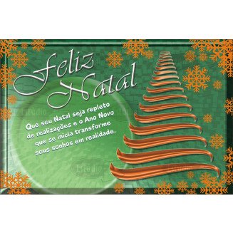 Postais de Natal Não Personalizados - 100 Unidades - Cod: N-M047